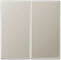 Лицевая панель Jung LS990 metal для 2-кл. выключателя сталь картинка